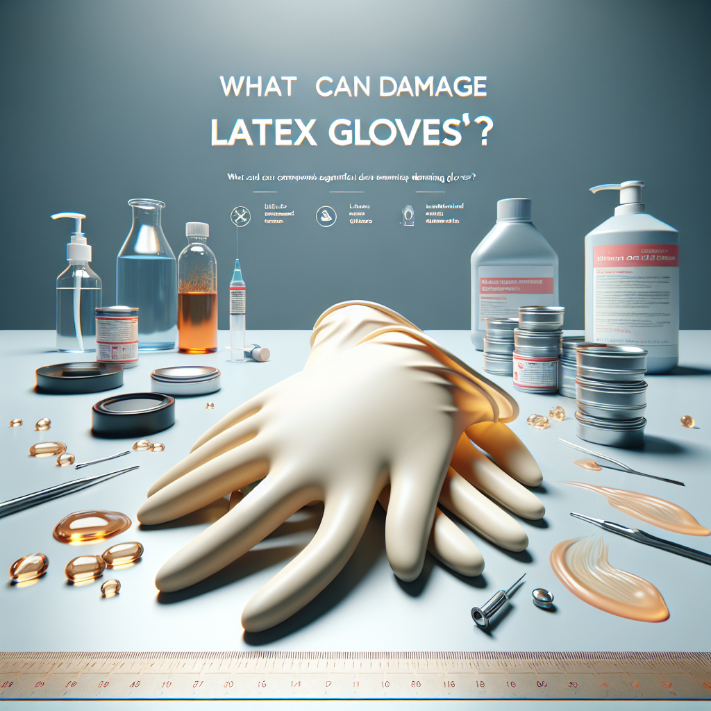 ¿Qué puede dañar los guantes de látex?