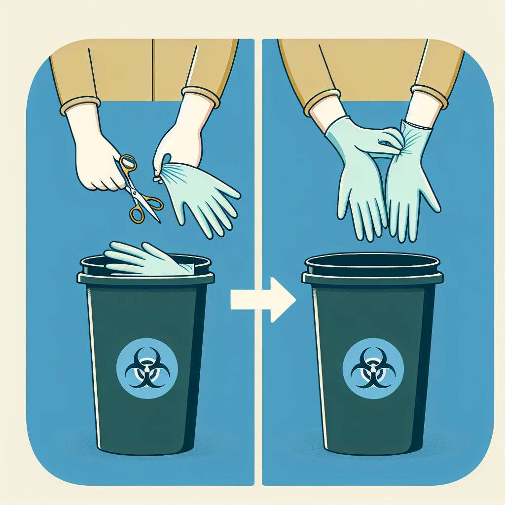 ¿Cómo se debe quitar los guantes para desecharlo?