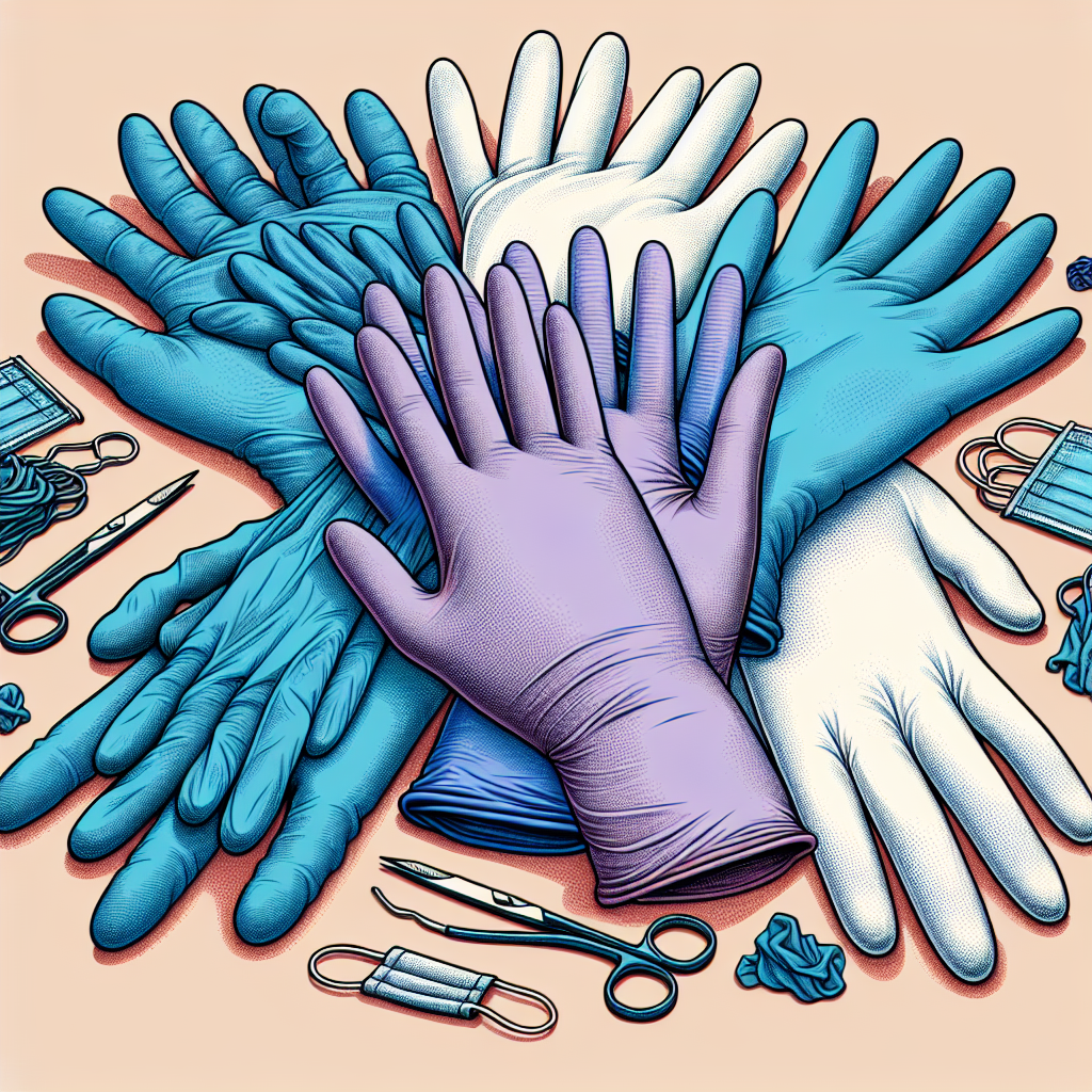 ¿Qué significa el color de los guantes de látex?