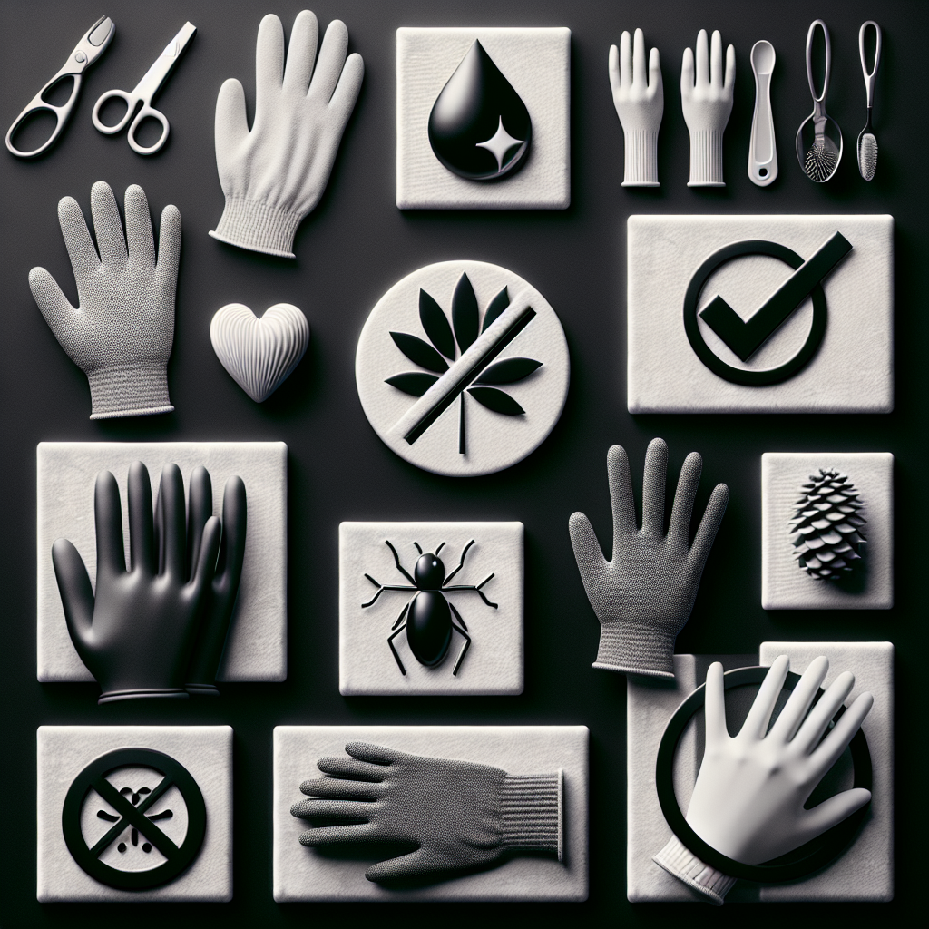 ¿Qué guantes no causan alergia?