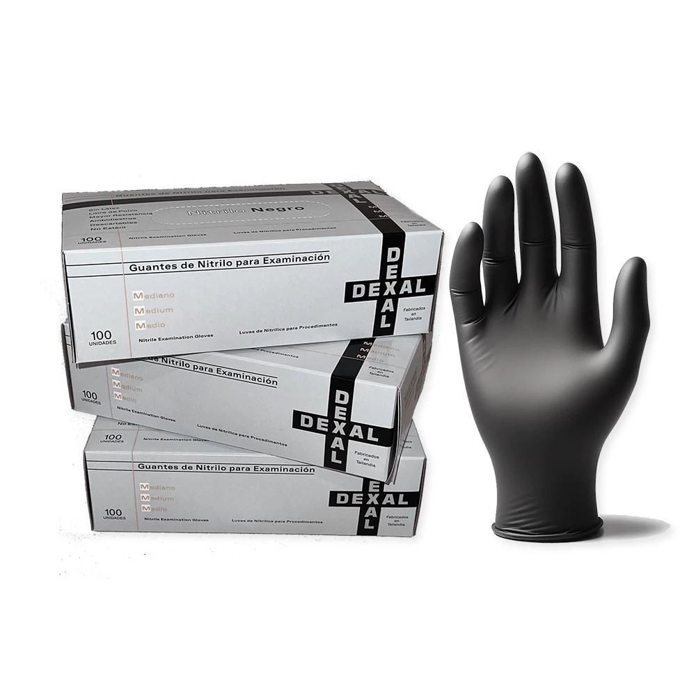 Guantes de Nitrilo Reforzados Dexal x100 unidades
