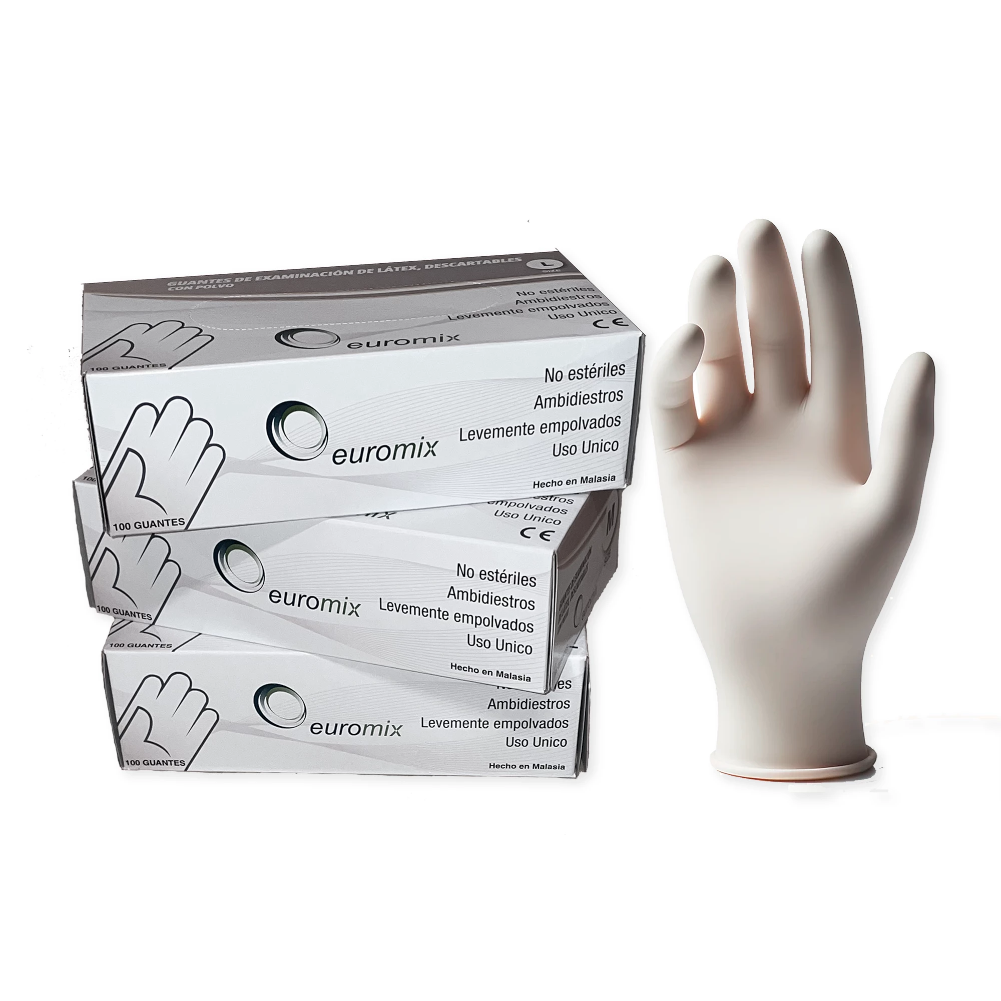 Guantes de Latex reforzados x100 unidades