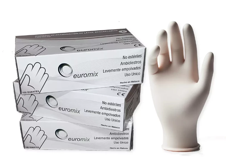 Guantes de Latex reforzados x100 unidades - Caja