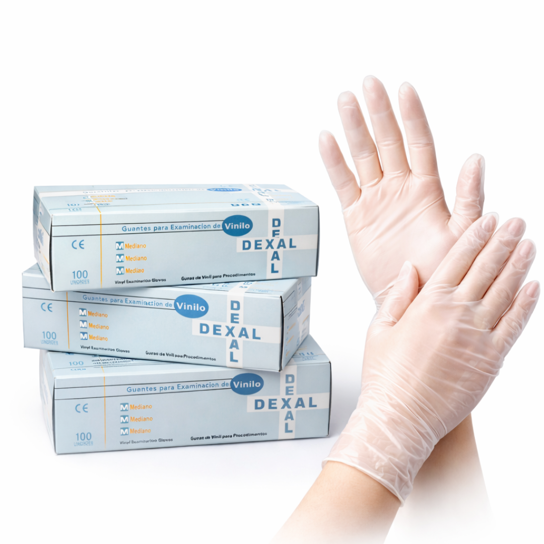 Guantes Vinilo Reforzados x100 Un.